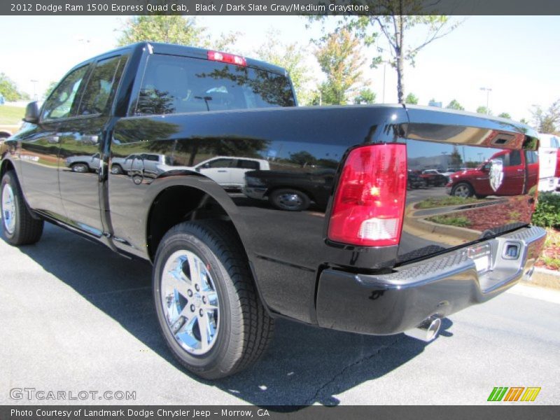 Black / Dark Slate Gray/Medium Graystone 2012 Dodge Ram 1500 Express Quad Cab