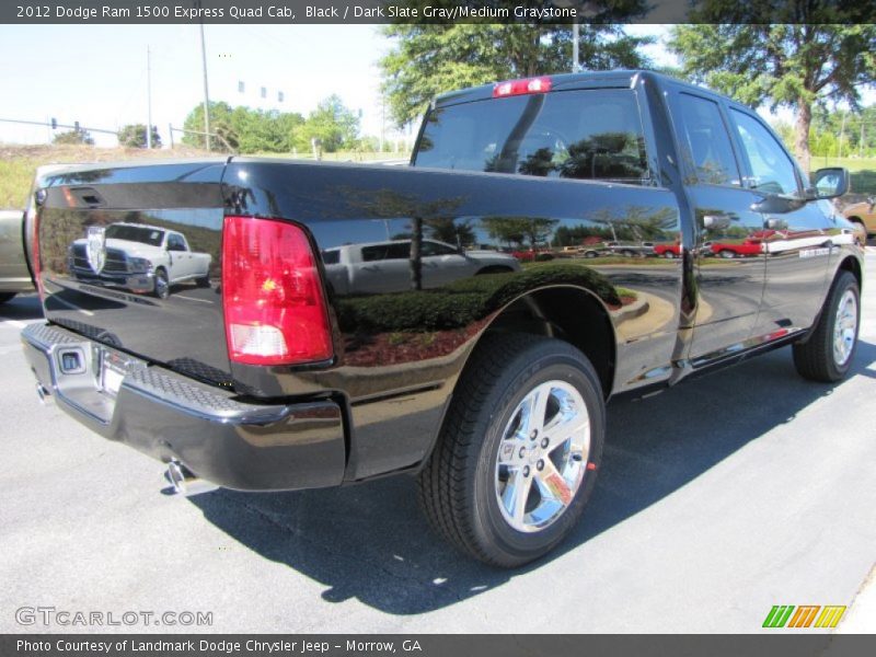 Black / Dark Slate Gray/Medium Graystone 2012 Dodge Ram 1500 Express Quad Cab