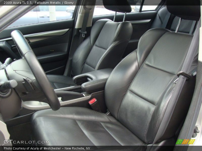 Palladium Metallic / Ebony 2009 Acura TL 3.5