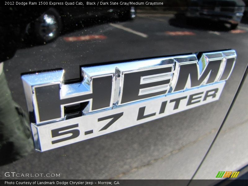 Black / Dark Slate Gray/Medium Graystone 2012 Dodge Ram 1500 Express Quad Cab