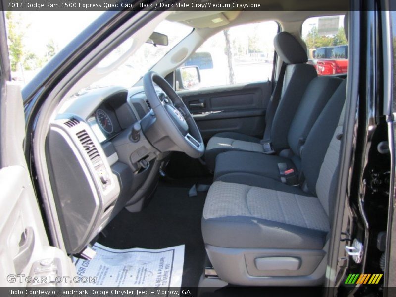 Black / Dark Slate Gray/Medium Graystone 2012 Dodge Ram 1500 Express Quad Cab