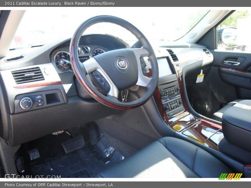 Black Raven / Ebony/Ebony 2011 Cadillac Escalade Luxury