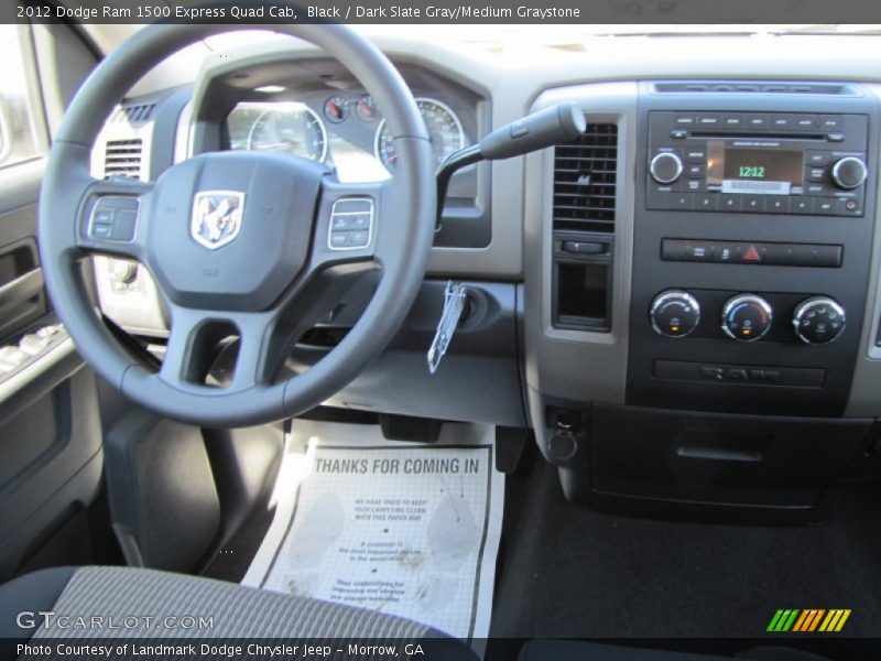 Black / Dark Slate Gray/Medium Graystone 2012 Dodge Ram 1500 Express Quad Cab