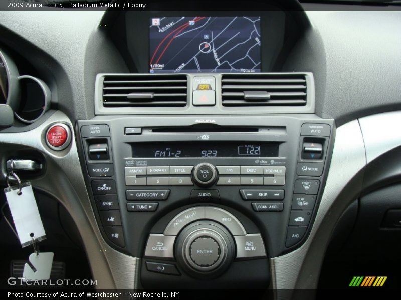 Palladium Metallic / Ebony 2009 Acura TL 3.5