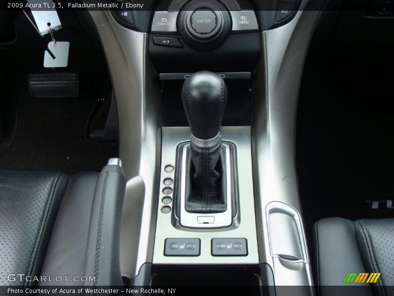 Palladium Metallic / Ebony 2009 Acura TL 3.5