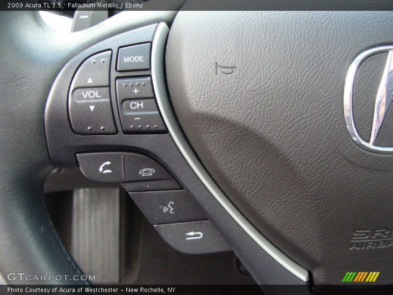 Palladium Metallic / Ebony 2009 Acura TL 3.5
