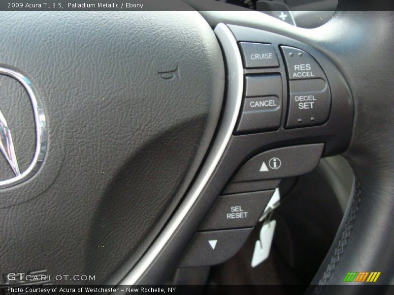 Palladium Metallic / Ebony 2009 Acura TL 3.5