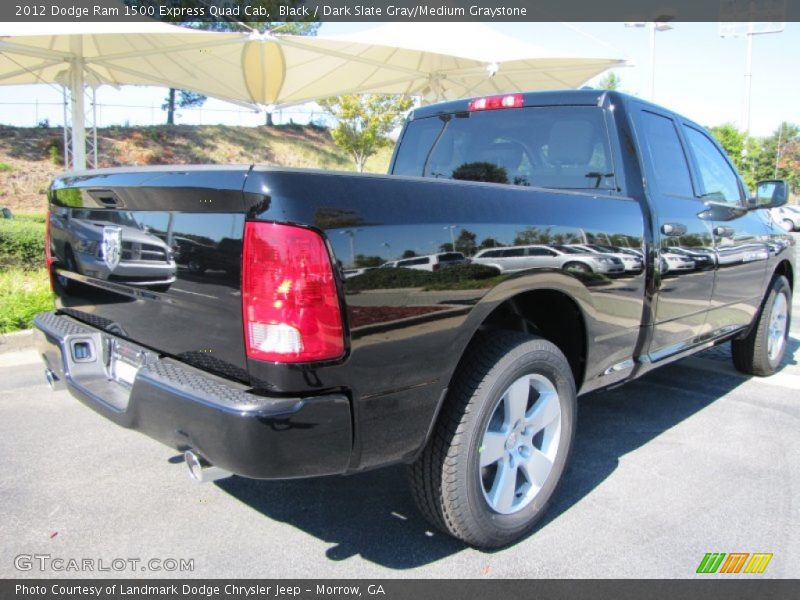 Black / Dark Slate Gray/Medium Graystone 2012 Dodge Ram 1500 Express Quad Cab