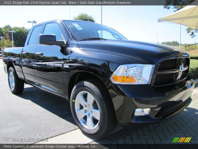 Black / Dark Slate Gray/Medium Graystone 2012 Dodge Ram 1500 Express Quad Cab
