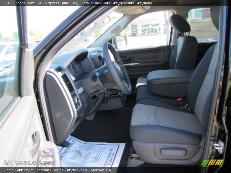 Black / Dark Slate Gray/Medium Graystone 2012 Dodge Ram 1500 Express Quad Cab