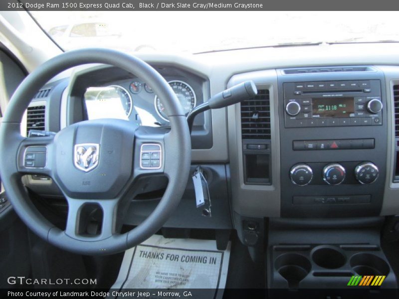 Black / Dark Slate Gray/Medium Graystone 2012 Dodge Ram 1500 Express Quad Cab