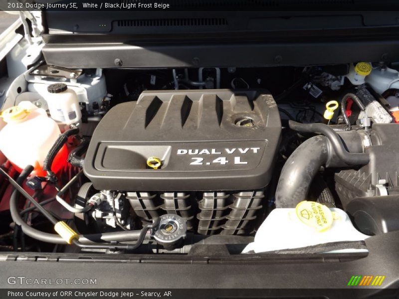 White / Black/Light Frost Beige 2012 Dodge Journey SE