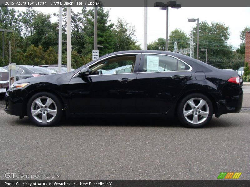 Crystal Black Pearl / Ebony 2009 Acura TSX Sedan