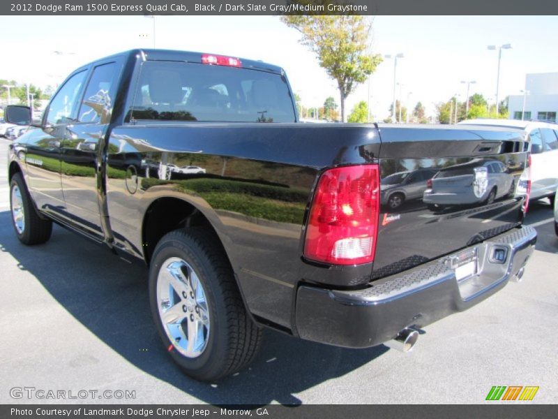 Black / Dark Slate Gray/Medium Graystone 2012 Dodge Ram 1500 Express Quad Cab