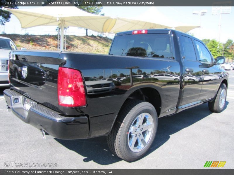 Black / Dark Slate Gray/Medium Graystone 2012 Dodge Ram 1500 Express Quad Cab