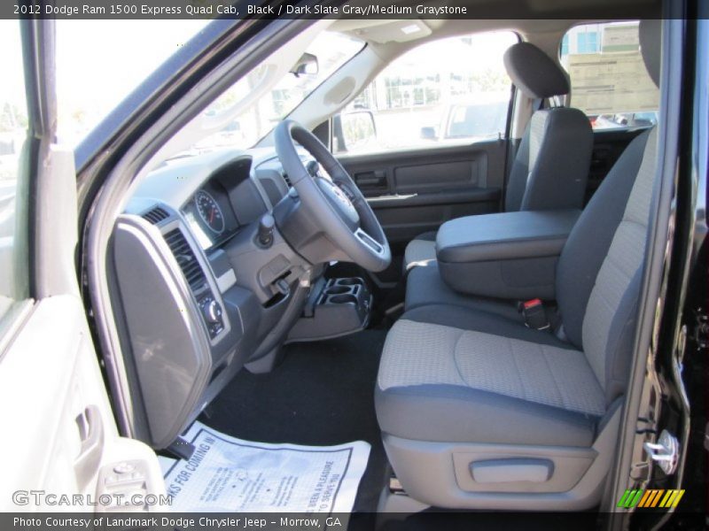Black / Dark Slate Gray/Medium Graystone 2012 Dodge Ram 1500 Express Quad Cab