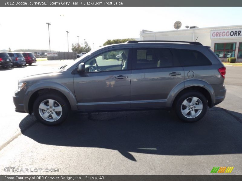 Storm Grey Pearl / Black/Light Frost Beige 2012 Dodge Journey SE