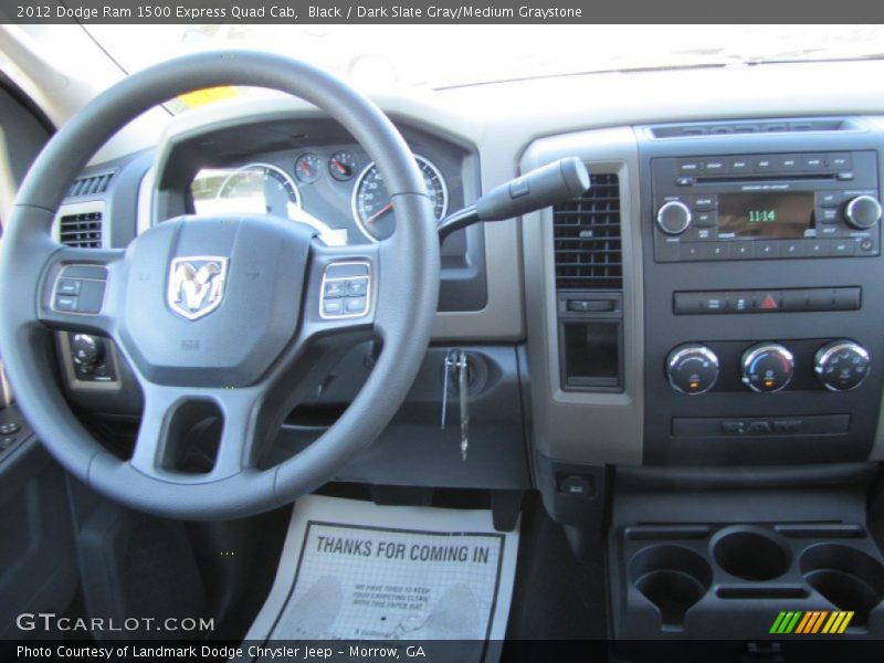 Black / Dark Slate Gray/Medium Graystone 2012 Dodge Ram 1500 Express Quad Cab