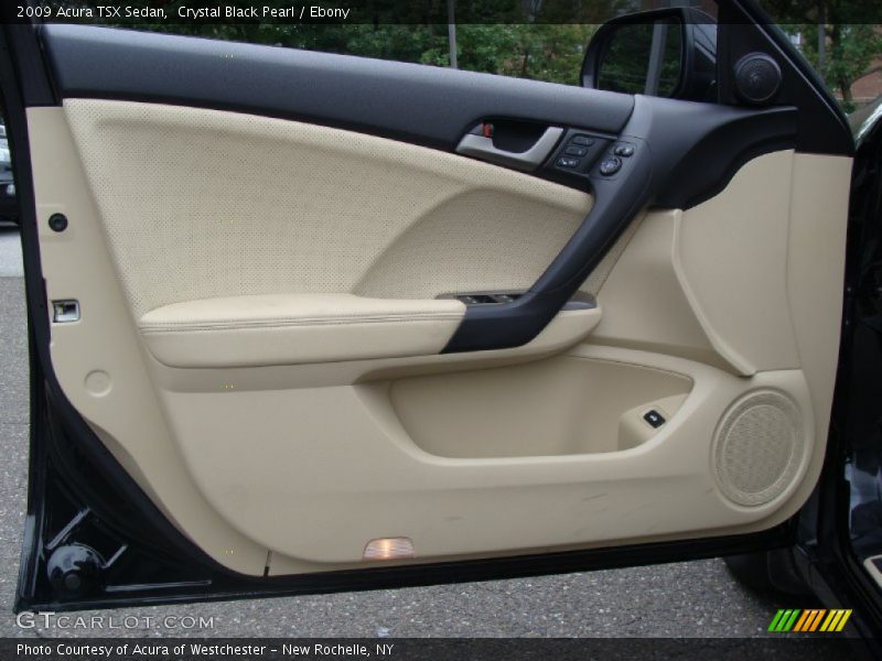 Crystal Black Pearl / Ebony 2009 Acura TSX Sedan