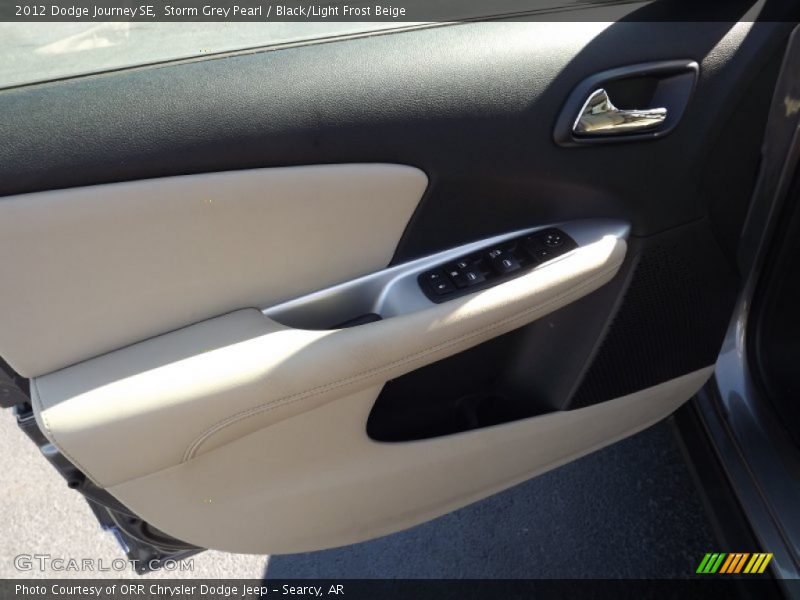 Storm Grey Pearl / Black/Light Frost Beige 2012 Dodge Journey SE
