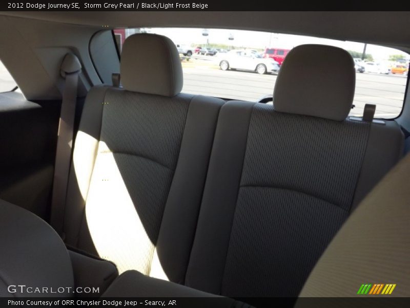 Storm Grey Pearl / Black/Light Frost Beige 2012 Dodge Journey SE