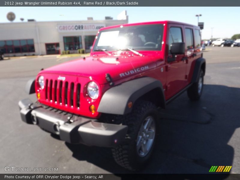 Flame Red / Black/Dark Saddle 2012 Jeep Wrangler Unlimited Rubicon 4x4