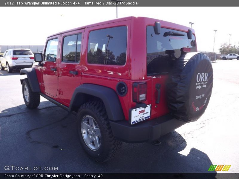 Flame Red / Black/Dark Saddle 2012 Jeep Wrangler Unlimited Rubicon 4x4