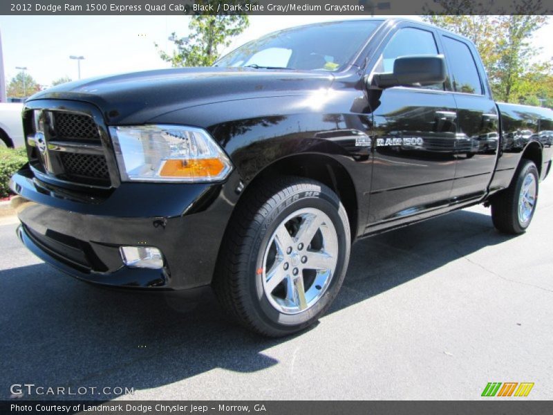 Black / Dark Slate Gray/Medium Graystone 2012 Dodge Ram 1500 Express Quad Cab