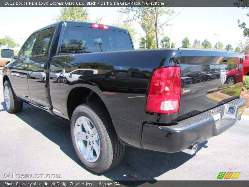 Black / Dark Slate Gray/Medium Graystone 2012 Dodge Ram 1500 Express Quad Cab