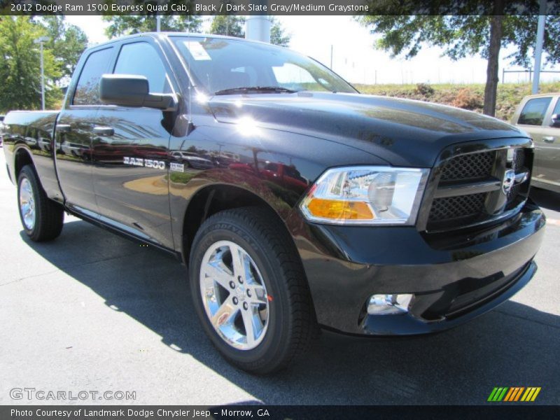 Black / Dark Slate Gray/Medium Graystone 2012 Dodge Ram 1500 Express Quad Cab