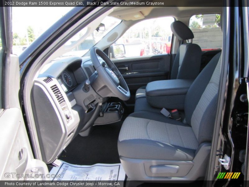 Black / Dark Slate Gray/Medium Graystone 2012 Dodge Ram 1500 Express Quad Cab