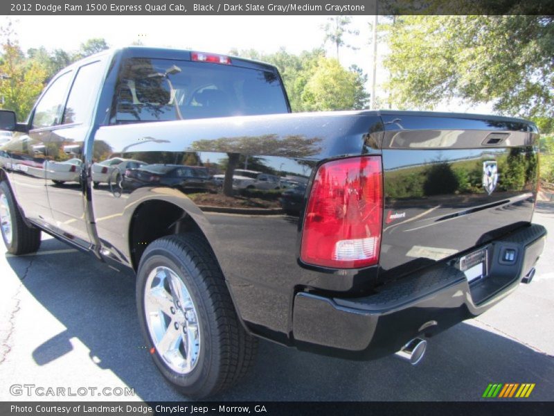 Black / Dark Slate Gray/Medium Graystone 2012 Dodge Ram 1500 Express Quad Cab