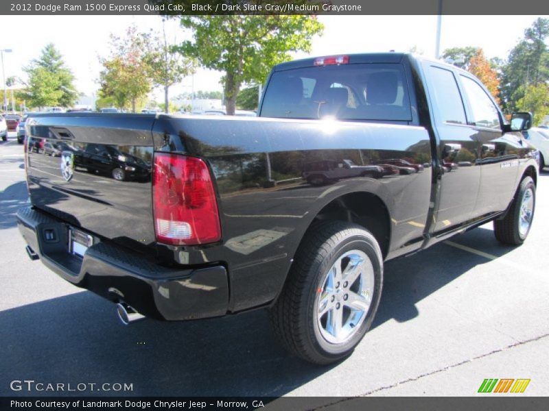 Black / Dark Slate Gray/Medium Graystone 2012 Dodge Ram 1500 Express Quad Cab