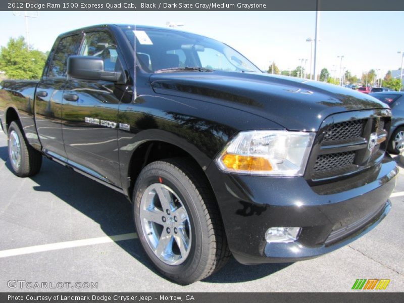 Black / Dark Slate Gray/Medium Graystone 2012 Dodge Ram 1500 Express Quad Cab