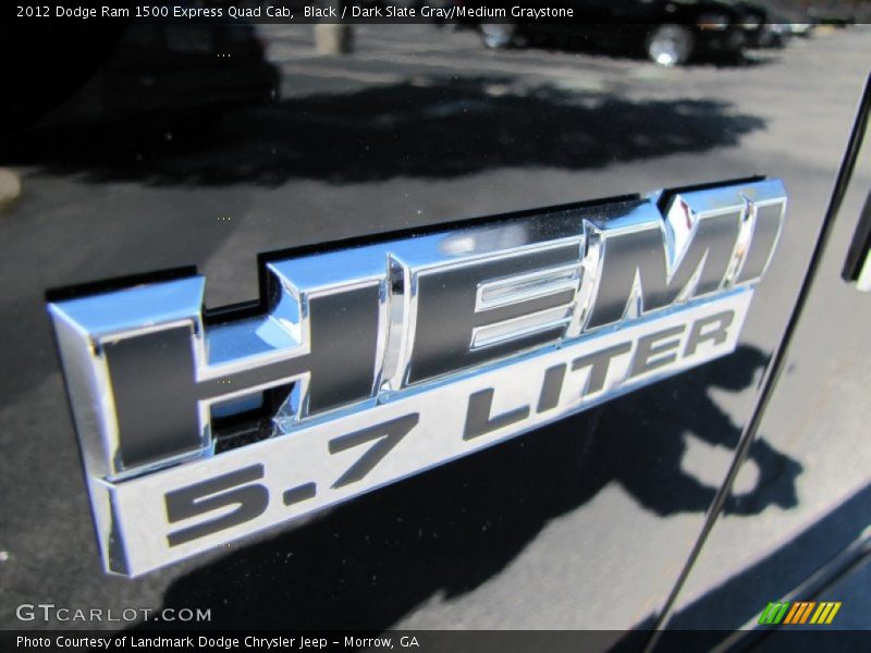 Black / Dark Slate Gray/Medium Graystone 2012 Dodge Ram 1500 Express Quad Cab