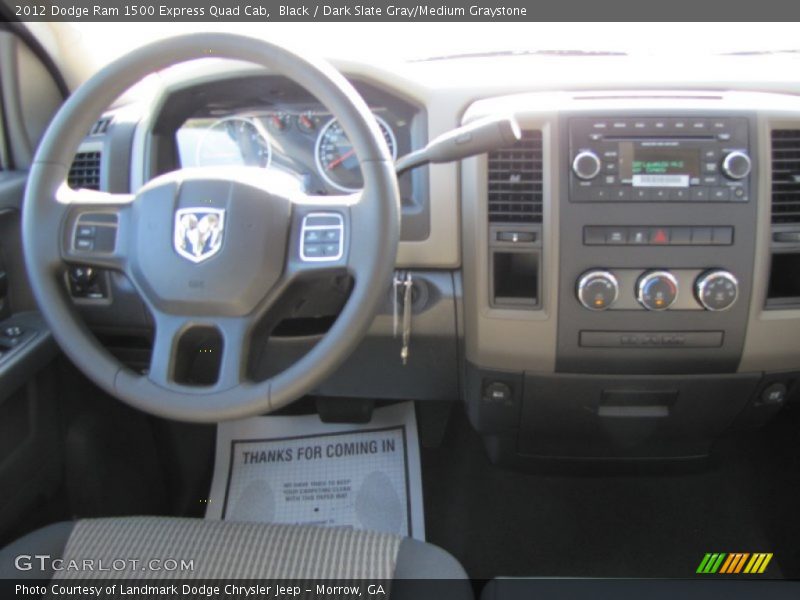 Black / Dark Slate Gray/Medium Graystone 2012 Dodge Ram 1500 Express Quad Cab