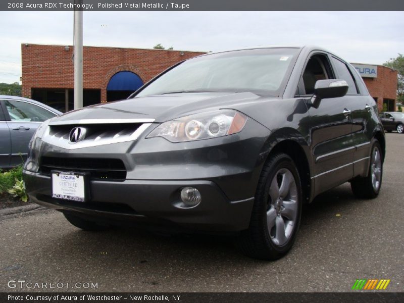 Polished Metal Metallic / Taupe 2008 Acura RDX Technology