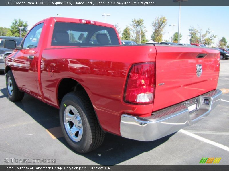 Flame Red / Dark Slate Gray/Medium Graystone 2012 Dodge Ram 1500 ST Regular Cab