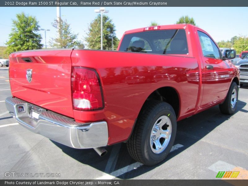 Flame Red / Dark Slate Gray/Medium Graystone 2012 Dodge Ram 1500 ST Regular Cab