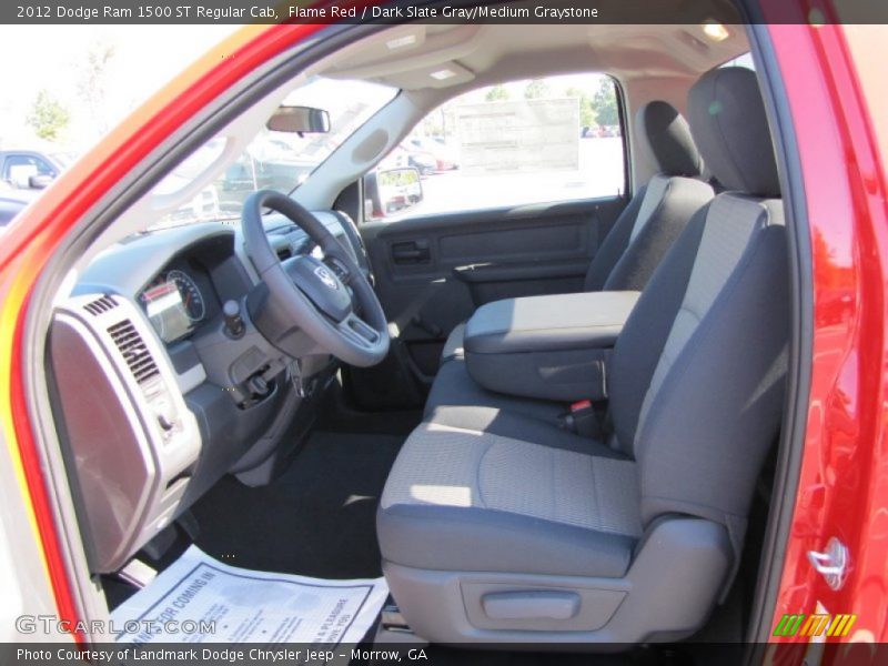 Flame Red / Dark Slate Gray/Medium Graystone 2012 Dodge Ram 1500 ST Regular Cab