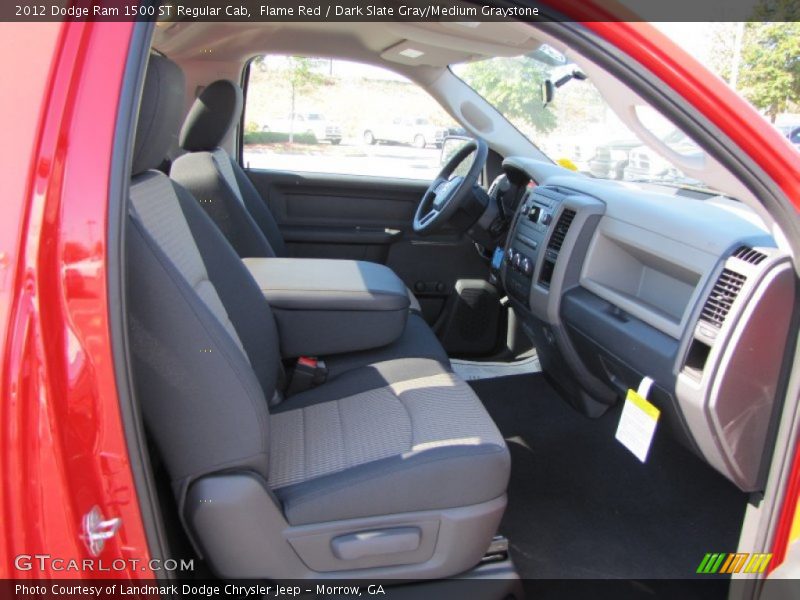 Flame Red / Dark Slate Gray/Medium Graystone 2012 Dodge Ram 1500 ST Regular Cab