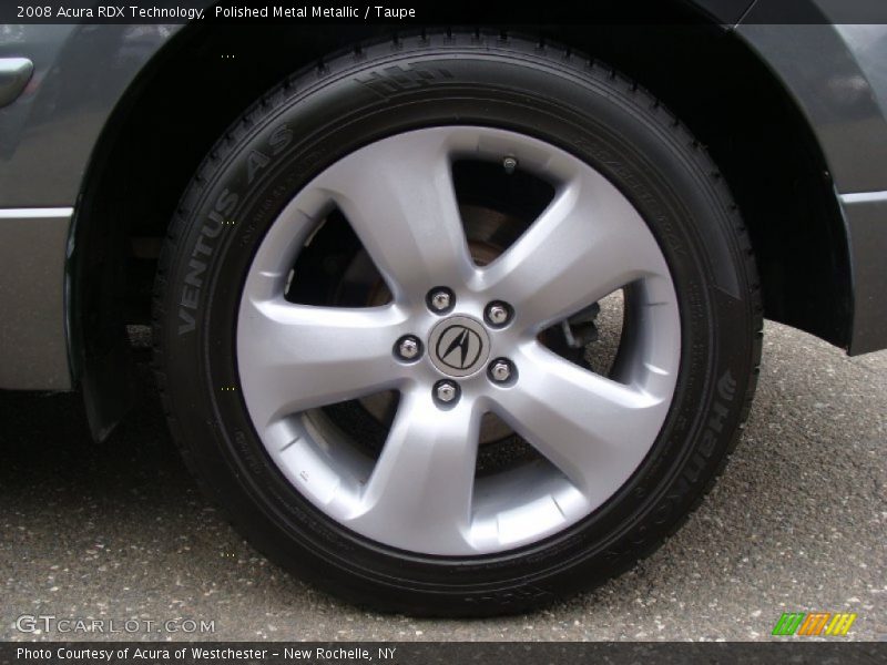 Polished Metal Metallic / Taupe 2008 Acura RDX Technology
