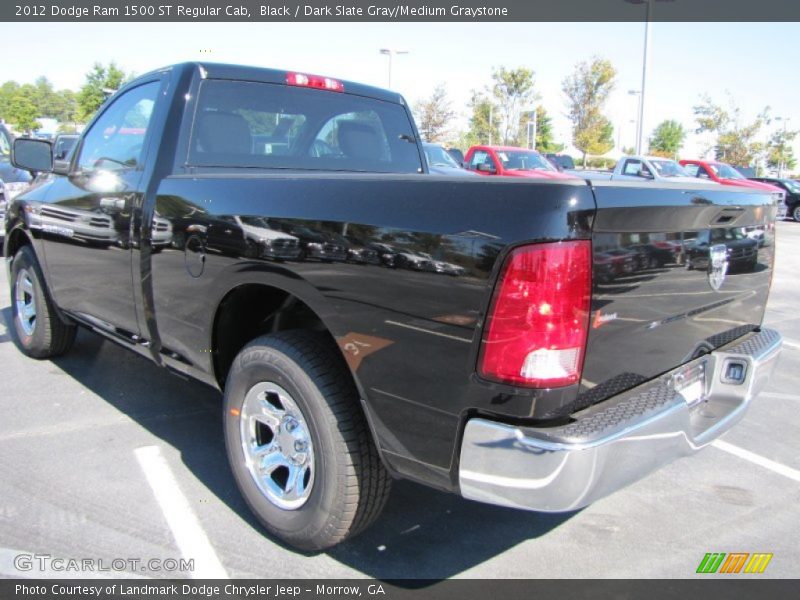Black / Dark Slate Gray/Medium Graystone 2012 Dodge Ram 1500 ST Regular Cab