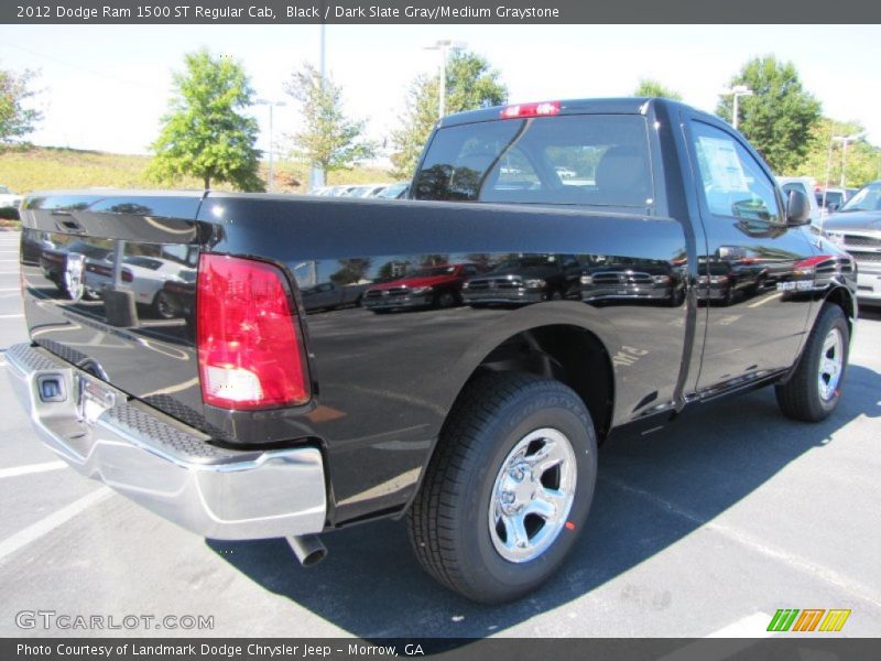 Black / Dark Slate Gray/Medium Graystone 2012 Dodge Ram 1500 ST Regular Cab