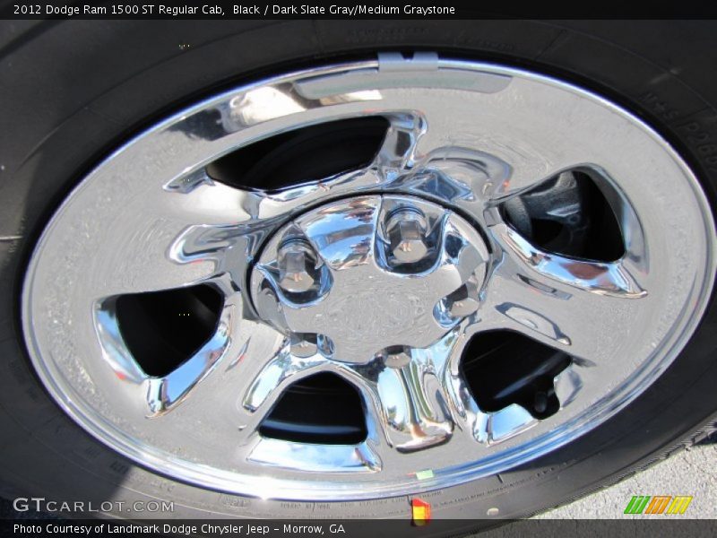 Black / Dark Slate Gray/Medium Graystone 2012 Dodge Ram 1500 ST Regular Cab