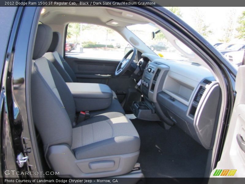 Black / Dark Slate Gray/Medium Graystone 2012 Dodge Ram 1500 ST Regular Cab