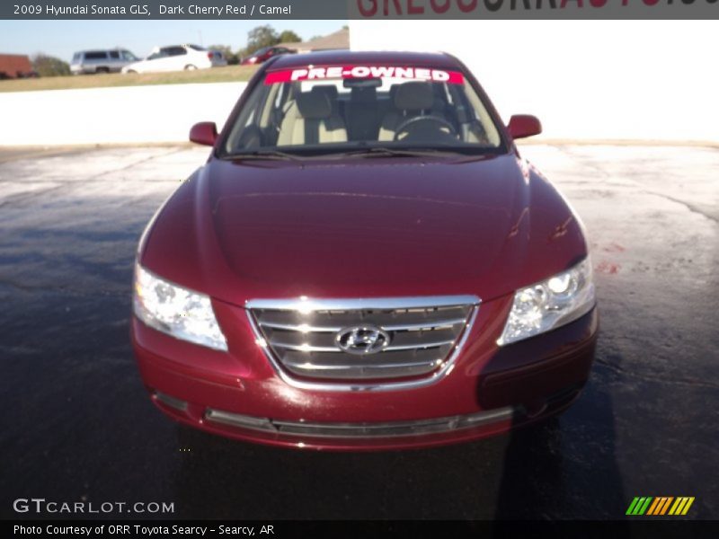 Dark Cherry Red / Camel 2009 Hyundai Sonata GLS