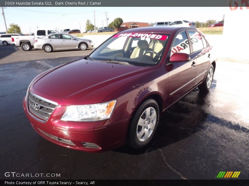 Dark Cherry Red / Camel 2009 Hyundai Sonata GLS