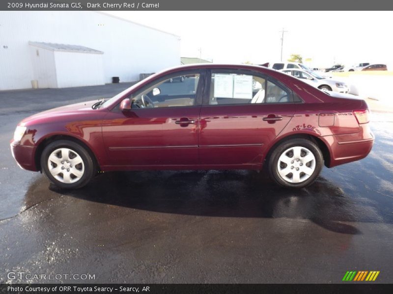 Dark Cherry Red / Camel 2009 Hyundai Sonata GLS