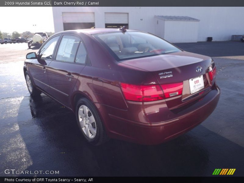 Dark Cherry Red / Camel 2009 Hyundai Sonata GLS